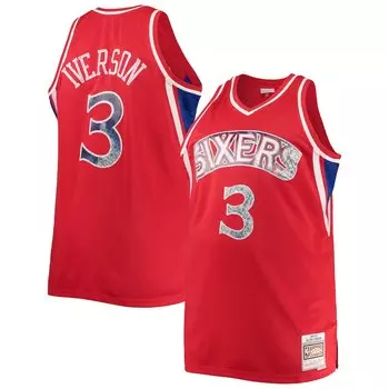 Джерси Mitchell & Ness Philadelphia 76Ers, красный