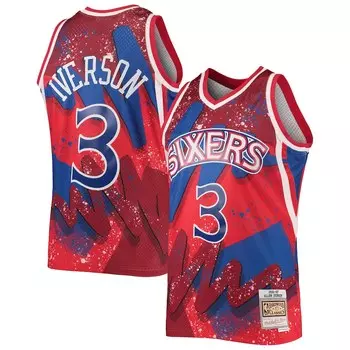 Джерси Mitchell & Ness Philadelphia 76Ers, красный