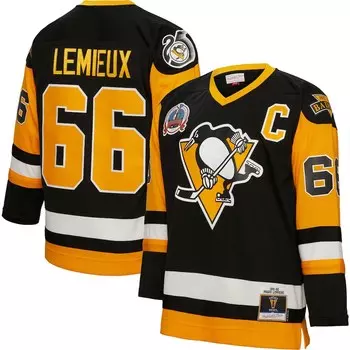 Джерси Mitchell & Ness Pittsburgh Penguins, черный