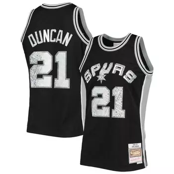 Джерси Mitchell & Ness San Antonio Spurs, черный