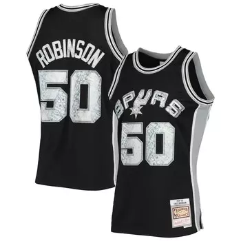 Джерси Mitchell & Ness San Antonio Spurs, черный