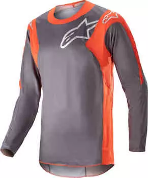 Джерси Racer Hoen для мотокросса Alpinestars, серый/оранжевый