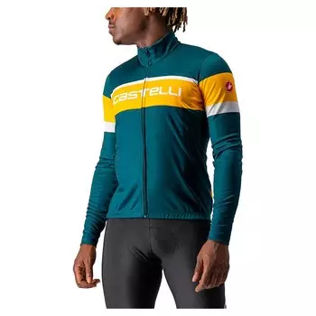 Джерси с длинным рукавом Castelli Passista, зеленый