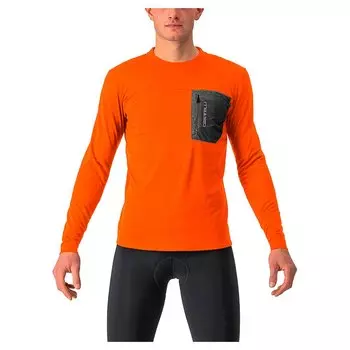 Джерси с длинным рукавом Castelli Unlimited Merino, оранжевый