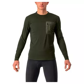Джерси с длинным рукавом Castelli Unlimited Merino, зеленый