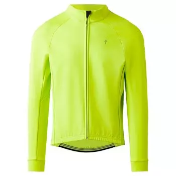 Джерси с длинным рукавом Specialized HyprViz Therminal Wind, желтый