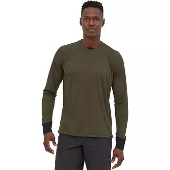 Джерси с длинными рукавами dirt craft Patagonia, зеленый