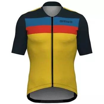 Джерси с коротким рукавом Briko Stripe, желтый