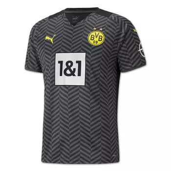 Джерси с коротким рукавом BVB Away Jersey 2021/2022 PUMA, серый/серый/черный