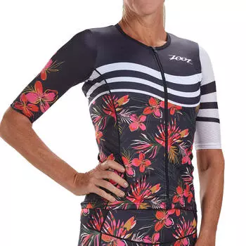 Джерси с коротким рукавом для женщин LTD Triathlon Aero Jersey - Waikoloa ZOOT, красочный/красный