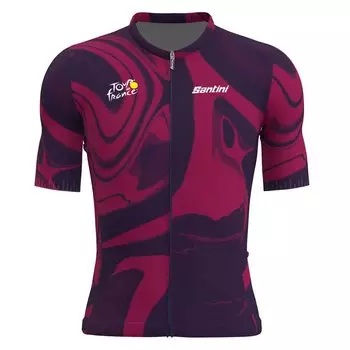 Джерси с коротким рукавом Santini Bordeaux Tour De France 2023, розовый