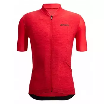 Джерси с коротким рукавом Santini Colore Puro, красный
