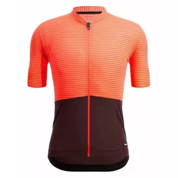 Джерси с коротким рукавом Santini Colore Riga, оранжевый