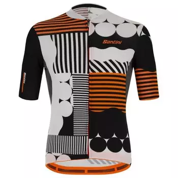 Джерси с коротким рукавом Santini Delta Optic, белый