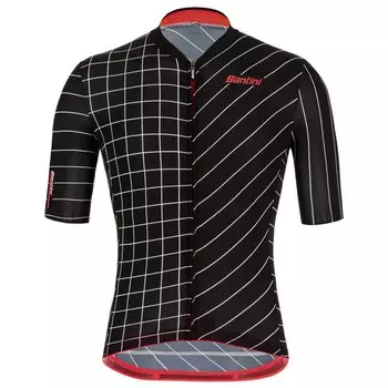Джерси с коротким рукавом Santini ECO Sleek Dinamo, черный