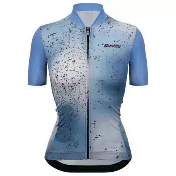 Джерси с коротким рукавом Santini Fango, синий