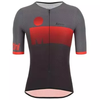 Джерси с коротким рукавом Santini Ironman Audax, серый