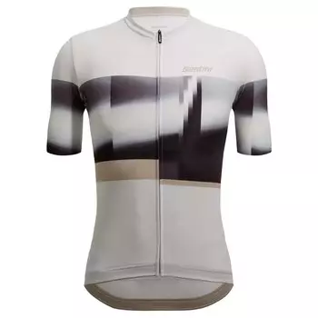 Джерси с коротким рукавом Santini Mirage, белый