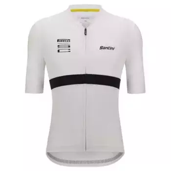 Джерси с коротким рукавом Santini Pirelli, белый