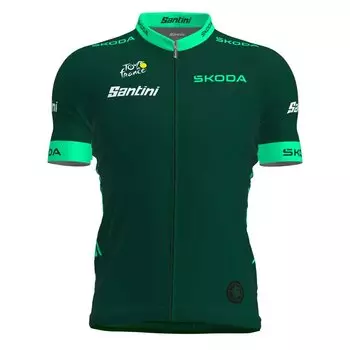 Джерси с коротким рукавом Santini Tour De France Fan Line Best Sprinter 2023, зеленый