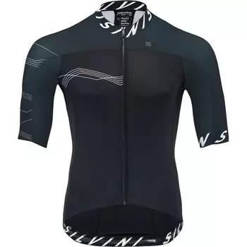 Джерси с коротким рукавом Silvini Stelvio, черный