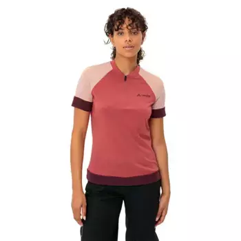 Джерси с коротким рукавом VAUDE Altissimo Q-Zip, розовый