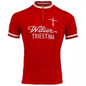 Джерси с коротким рукавом Wilier Vintage 1975, красный