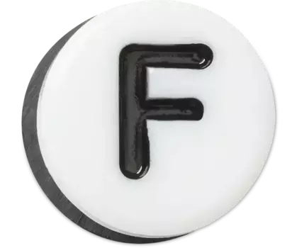 Джиббитсы Tiny Friendship Letter F Crocs