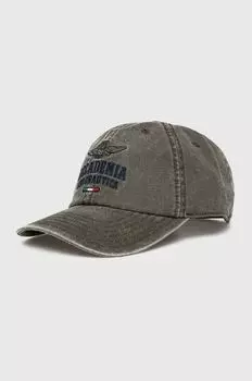 Джинсовая бейсболка Aeronautica Militare, зеленый