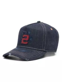 Джинсовая бейсболка D2 College Dsquared2, синий