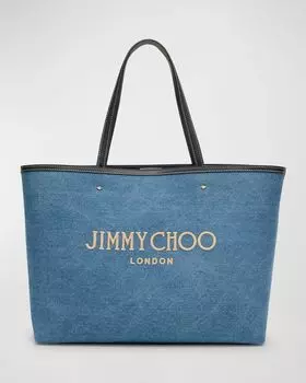 Джинсовая большая сумка Marli Jimmy Choo, цвет Denim