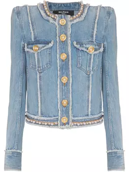 Джинсовая куртка Balmain, синий