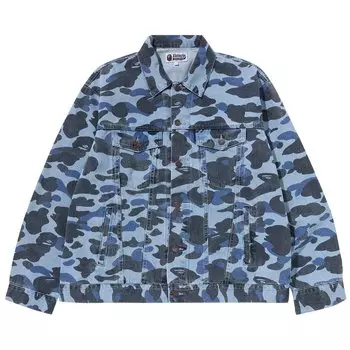 Джинсовая куртка BAPE Color Camo, цвет Индиго