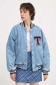 Джинсовая куртка-бомбер Tommy Jeans, синий