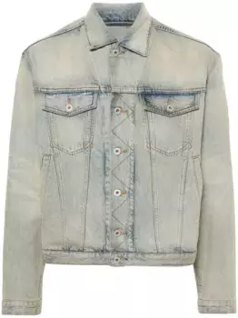 Джинсовая куртка Drawn Varsity KENZO, синий