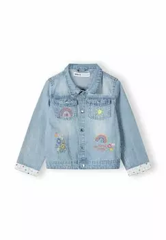 Джинсовая куртка EMBROIDERED MINOTI, синий деним