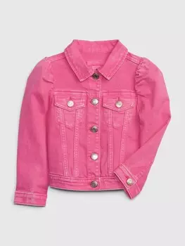 Джинсовая куртка Gap, розовый
