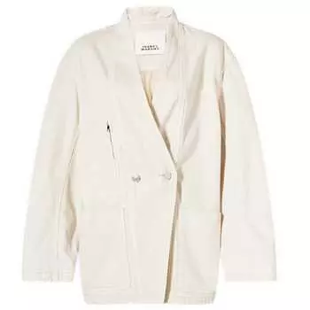 Джинсовая куртка Isabel Marant Ikena Oversize Denim, экрю