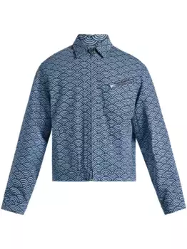 Джинсовая куртка KENZO Seigaiha, синий