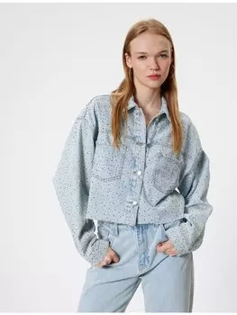 Джинсовая куртка KOTON Blazer, цвет hellindigo