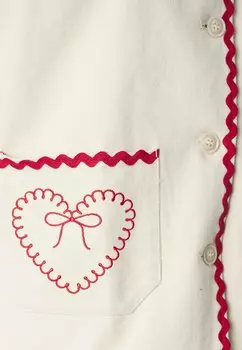 Джинсовая куртка Posy Embroidery Jacket Sister Jane, натуральный