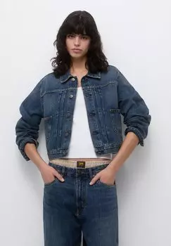 Джинсовая куртка PULL&BEAR, темно-синий
