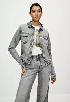 Джинсовая куртка REGULAR FIT Next, серый