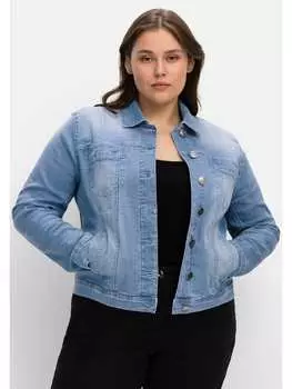 Джинсовая куртка sheego, цвет light blue denim