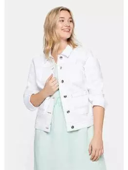 Джинсовая куртка sheego, цвет white denim