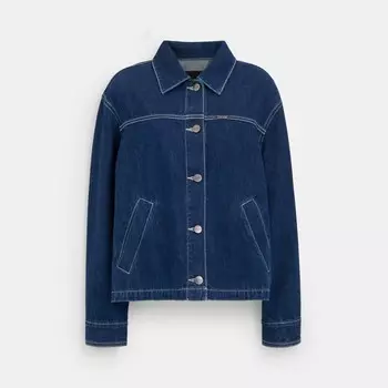 Джинсовая куртка Utility COACH, цвет dark denim
