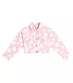 Джинсовая куртка в горошек Marc Jacobs, розовый
