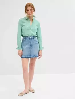 Джинсовая мини-юбка Gap, синий