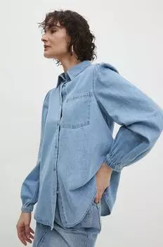 Джинсовая рубашка Answear Lab, синий