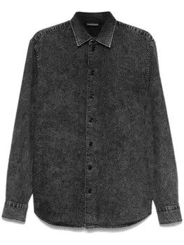 Джинсовая рубашка Emporio Armani, черный